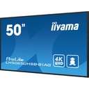 50" UHD 24/7, Vivid-Bright, Haze 25% 800cd/m², VA panel, Portrait Support, Removable WiFi, Android and iiSignage²