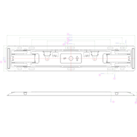 Zero gap mounting bracket kit for the iiyama LH5560/LH6560UHS-B1AG (55"/65")