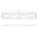 Zero gap mounting bracket kit for the iiyama LH5560/LH6560UHS-B1AG (55"/65")