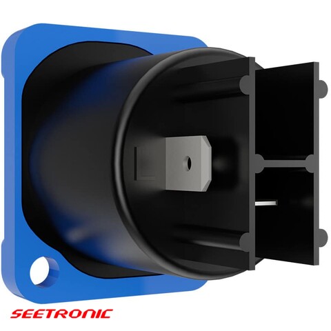 Indoor power-in socket, solder terminal (Single Packaging)