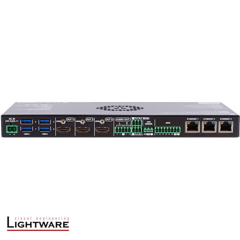 UCX-4x3-HCM40 - Taurus UCX 4x3 matrix for dual 4K video signal through single connection over DP Alt Mode or DisplayLink
