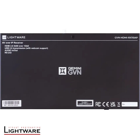 GVN-HDMI-RX110AP - 1GbE 4K60 4:4:4 low latency, POE+ capable receiver over CATx or optical network with seamless switching