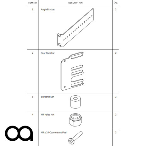 Image 2 OA-RACKKITC-B