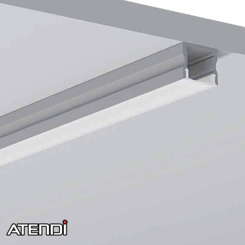 Alu-profile for 12mm tape, 17x15mm x 2m