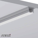 Alu-profile for 12mm tape, 17x15mm x 2m