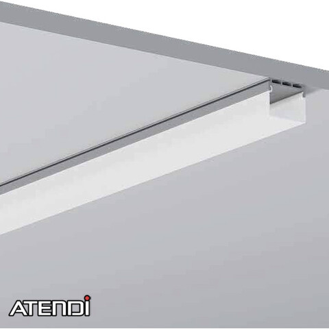 Alu-profile with square cover, 23,2x26,2mm x 2m