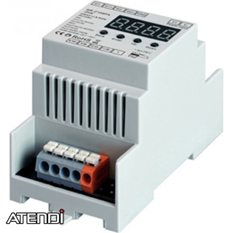 LED Driver/Dimmer 4ch, DIN mounted, DMX/RDM, 12-24V, 5A/ch