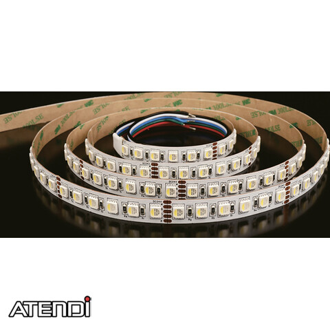 LED Tape RGB+W2700K, IP20, 24V, 30,6W/m 96L/m, 5m