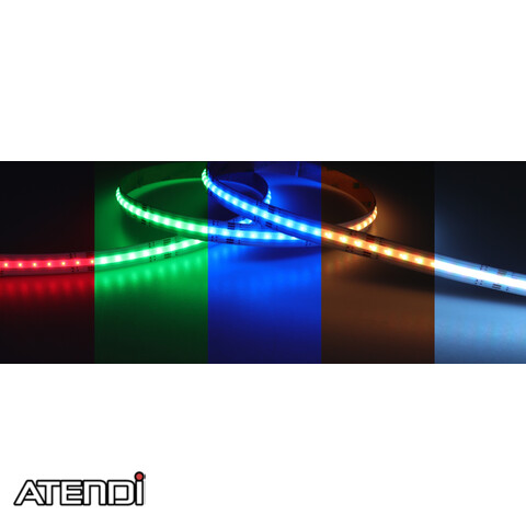 LED Tape RGB+W2700K, COB, IP20, 24V, 16W/m 560L/m, 5m