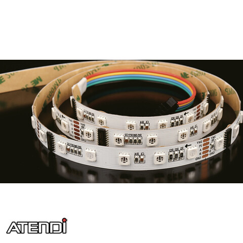 LED Tape RGB+W2700K, DMX Control, IP20, 24V, 19,2W/m 60L/m, 5m