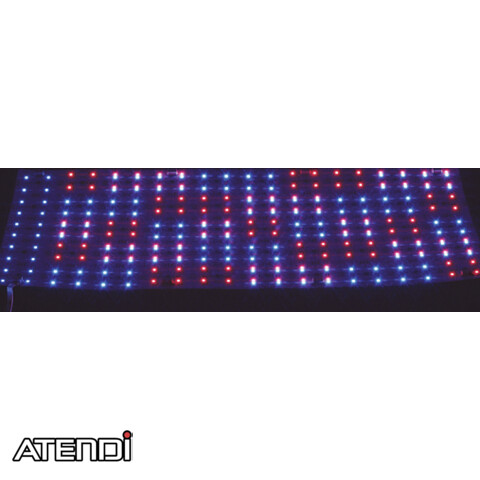 LED Sheet, RGB+W6500K, Pixel Control, 24V 92W, 4L/pixel 800L/sht, 504x235mm