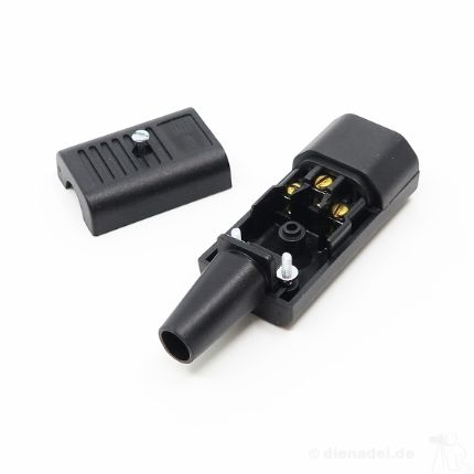 SCHURTER IEC MAINS CONNECTOR, C14 type, male