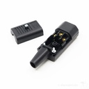 SCHURTER IEC MAINS CONNECTOR, C14 type, male