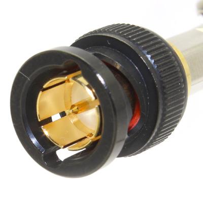 Ultra HD 12G BNC Straight Crimp Plug True 75 Ohm