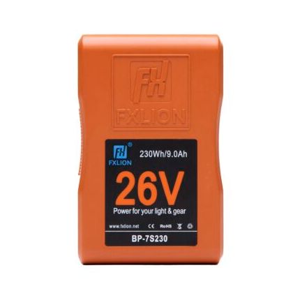 26V V-lock battery 26V, 230Wh