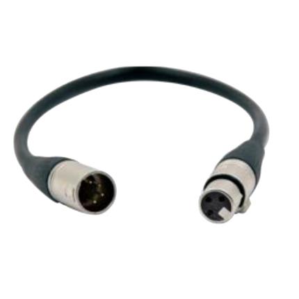 Converting cable XLR4 male to XLR3 female