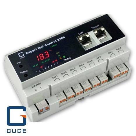 IP relay control with 8 channels and 8 signal inputs