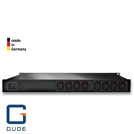 8-fold switched and outlet-metered PDU with IEC C13 Lock