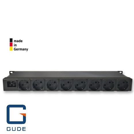 8-fold switched and outlet-metered PDU with socket Type F