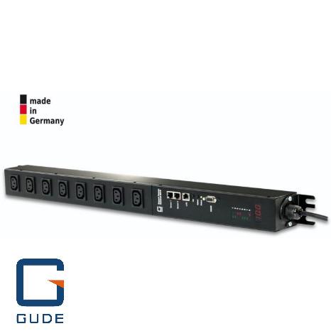 8-fold switched and outlet-metered PDU (vertical) with IEC C13