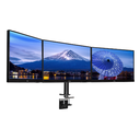 Flexible desk mount for triple monitor. Desk mount with clamp. Monitor size 10~27"