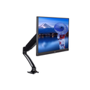 Flexible desk mount for single monitor with height adjustable gas spring. Deskmount with clamp or grommet. Monitor size 10~27"