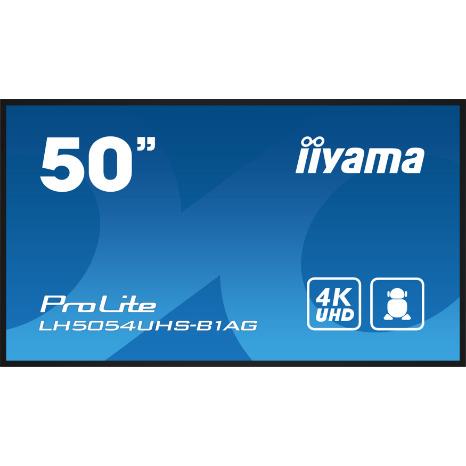 50" 3840x2160, UHD IPS panel, Haze 25%, 500cd/m², Landscape and Portrait