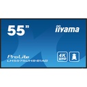 55" UHD 24/7, IPS, Haze 25%, 500cd/m², Portrait Support
