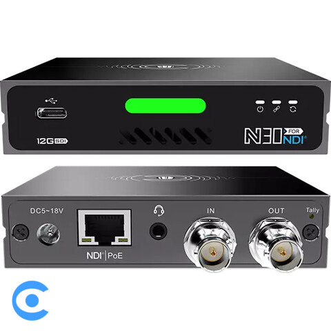 12G SDI Full NDI Encoder or Decoder. POE. Tally