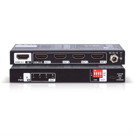 DA4-HDMI20-C - HDMI Distribution Amplifier with down-scaling and HDCP 2.3 Support