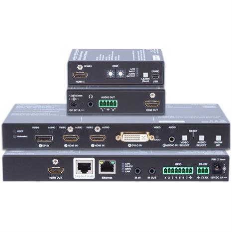 EDU-P1 - SW4-TPS-TX240-Plus extender and HDMI-4K de-embedder interface product bundle