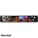 Quad 4,5" Rackmount Monitor with 3G-SDI, HDMI and Composite