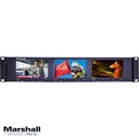 Triple 5" Rackmount Monitor with 3G-SDI and HDMI Inputs