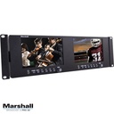 Dual 7" Rackmount Monitor with 12G-SDI and HDMI Inputs, Vectorscope & more