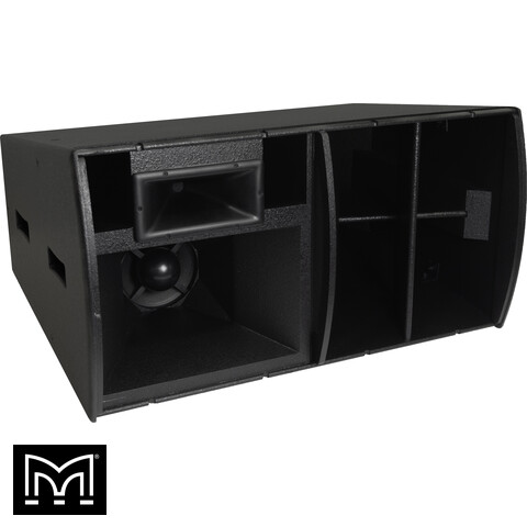 15" Horizontal Three-way Trapezoid Hybrid Horn Loaded Loudspeaker