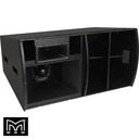 15" Horizontal Three-way Trapezoid Hybrid Horn Loaded Loudspeaker