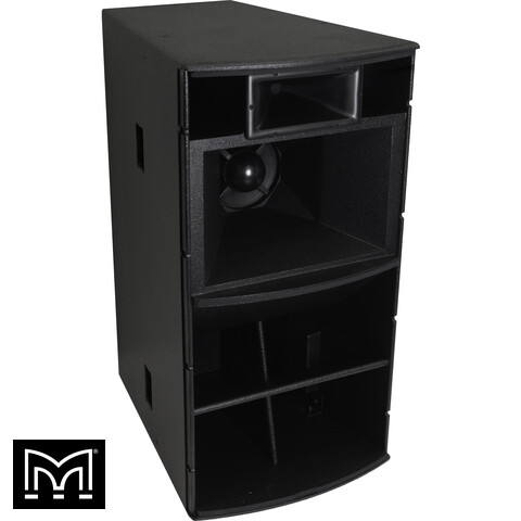 15" Vertical Three-way Trapezoid Hybrid Horn Loaded Loudspeaker