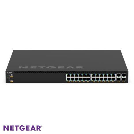 M4350-24G4XF 24x1G PoE+ (648W base, up to 720W) and 4xSFP+ Managed Switch