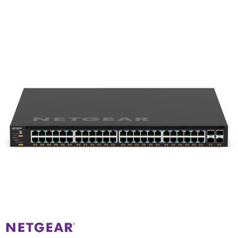 M4350-48G4XF 48x1G PoE+ (236W base, up to 1,440W) and 4xSFP+ Managed Switch