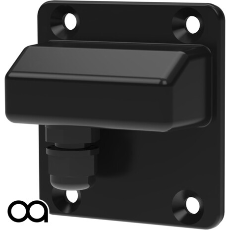 IP54 rated rear panel connector cover for Cuboid 3 to 6 - Black