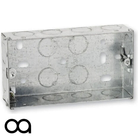 Solid Wall Flush Galvanised metal back box for ZonePad 1 and ZonePad 4