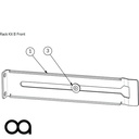 Rack Kit B (Black) - SmartAmp rear rack support kit (Black)