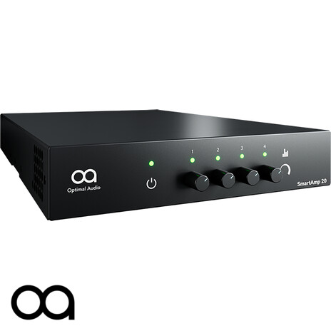 SmartAmp 20 - 4 x 125W amplifier with integral DSP