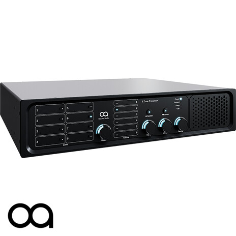 Zone 8P - 8 zone audio controller with DSP, amplification and WebApp