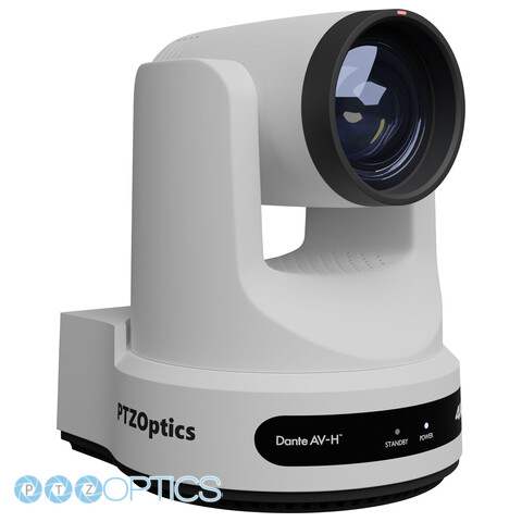 PTZ Link 4K Camera with 12x Optical Zoom - Dante AV-H/SDI/HDMI/USB/IP - White