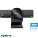 4K Wide Angle Webcam w/ AI Enhanced Lighting & Presenter Tracking