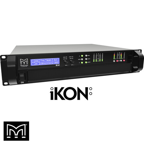 iKON iK41 - 4 x 1500W Amplifier with Onboard DSP and Dante