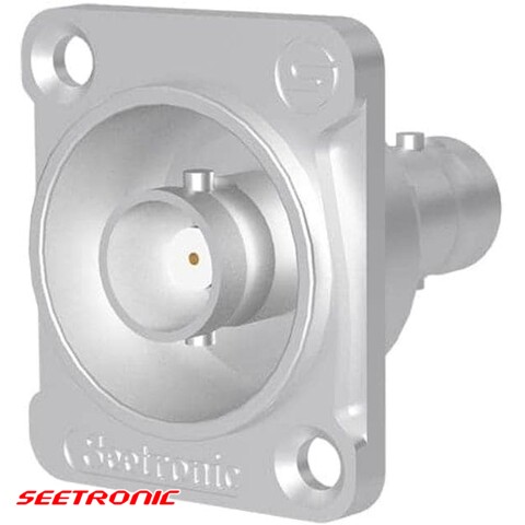 D Series - 75ohm BNC through nickel panel connector