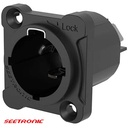 X Series - AC power male panel connector