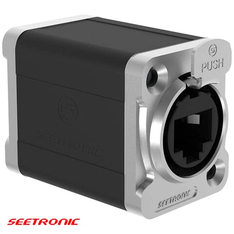 RJ-45/8P8C Cat6A feedthrough coupler